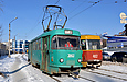 Tatra-T3SU #3063 20-го маршрута на улице Клочковской в районе Белобровского переулка