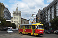 Tatra-T3SU #3066 маршрута 27-А на площади Розы Люксембург