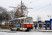 Tatra-T3SUCS #3068 27-го маршруту на вулиці Героїв Праці біля Салтівського ринку