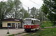 Tatra-T3SUCS #3068 27-го маршрута прибыл на конечную "Новожаново"
