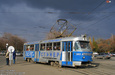 Tatra-T3SU #3069 6-го маршрута поворачивает с улицы Полтавский шлях на Пролетарскую площадь