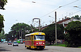 Tatra-T3SU #3071 маршрута 27-Б на улице Октябрьской революции в районе улицы 1-й Конной Армии