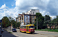 Tatra-T3SU #3071 20-го маршрута на улице Котлова отправился от остановки "Лосевский переулок"