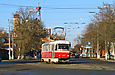 Tatra-T3SU #3071 7-го маршрута на улице Конева возле Симферопольского переулка