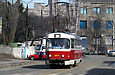 Tatra-T3SUCS #3071 7-го маршрута в Лосевском переулке перед поворотом на улицу Большую Панасовскую