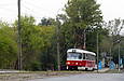 Tatra-T3SUCS #3071 5-го маршрута на улице Морозова