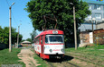 Tatra-T3SU #3073 6-го маршрута в Салтовском переулке