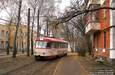 Tatra-T3SU #3073 14-го маршрута на конечной станции "улица Войкова"