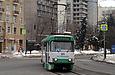 Tatra-T3SU #3074 6-го маршрута поворачивает с улицы Плехановской на улицу Молочную
