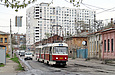 Tatra-T3SUCS #3080-3081 3-го маршрута на улице Грековской возле улицы Рыбасовской