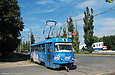 Tatra-T3SU #3082 20-го маршрута на перекрестке улицы Клочковской и улицы Завода "Комсомолец"