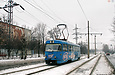 Tatra-T3SU #3082 14-го маршрута на улице Морозова в районе улицы Войкова