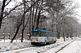Tatra-T3SU #3091 6-го маршрута на Салтовском шоссе возле улицы Фисановича