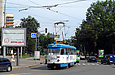 Tatra-T3SU #3091 5-го маршрута поворачивает с улицы Плехановской на улицу Кирова