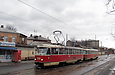 Tatra-T3SU #3098-3099 3-го маршрута во въезде Чапаева возле улицы Краснодонской