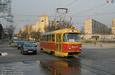 Tatra-T3SU #4004 27-го маршрута на пересечении улицы Кирова с проспектом Гагарина
