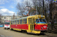 Tatra-T3SU #4009 8-го маршрута во время обеденного перерыва на конечной станции "Проспект Гагарина"