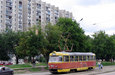Tatra-T3SU #4010 8-го маршрута на улице Морозова перед поворотом на проспект Героев Сталинграда