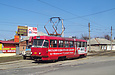 Tatra-T3SU #4010 8-го маршрута на улице Академика Павлова