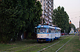 Tatra-T3A #4047-4048 3-го маршрута на улице Полтавский Шлях в районе станции метро "Холодная гора"