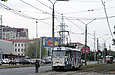 Tatra-T3A #4055 8-го маршрута на улице Плехановской в районе станции метро "Завод имени Малышева"