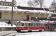 Tatra-T3A #5123 на конечной станции "Южный вокзал"