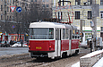 Tatra-T3A #5123 на выезде с конечной станции "Южный вокзал" на улицу Красноармейскую