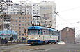 Tatra-T3A #5131-5132 3-го маршрута на Нетеченском мосту подъезжает к площади Рыбной