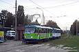 Tatra-T3A #5155-5156 3-го маршрута на улице Полтавский Шлях возле станции метро "Холодная Гора"