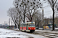 Tatra-T3SU #7009 8-го маршрута на Салтовском шоссе отправился от остановки "Улица Балканская"
