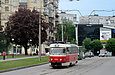 Tatra-T3SU #7009 8-го маршрута на улице Академика Павлова в районе Московского проспекта