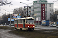 Tatra-T3SU #7016 16-А маршрута на улице Академика Павлова в районе Салтовского переулка