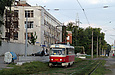 Tatra-T3SUCS #7035 8-го маршрута на Салтовском шоссе в районе улицы Халтурина