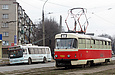 ЗИУ-682Г-016-02 #2320 3-го маршрута и Tatra-T3SUCS #7050 5-го маршрута в начале проспекта Героев Сталинграда