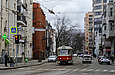 Tatra-T3SUCS #7144 12-го маршрута на улице Миколы Хвылевого возле улицы Сумской