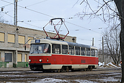 Tatra-T3SUCS #7191 16-го маршрута на конечной "Салтовская"