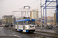 Tatra-T3SUCS #7196 8-го маршрута на улице Плехановской в районе станции метро "Спортивная"