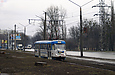Tatra-T3SUCS #7196 8-го маршрута на Салтовском шоссе в районе Белостоцкого переулка