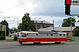 Tatra-T3M #8039 20-го маршрута поворачивает с улицы Котлова на улицу Красноармейскую