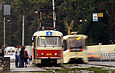 Tatra-T3M #8040 5-го маршрута на Московском проспекте (остановка "Универмаг "Харьков")