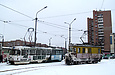 Tatra-T3M #8040 5-го маршрута и ГС-4 #12 на РК "Проспект Гагарина"