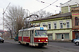 Tatra-T3M #8073 5-го маршрута на Московском проспекте в районе Кооперативной улицы