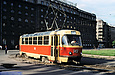 Tatra-T3SU #242 14-го маршрута прибыл на конечную станцию "Южный вокзал"