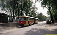 Tatra-T3SU #299-300 15-го маршрута на Харьковской набережной