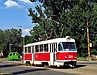 Tatra-T3SU #304 27-го маршрута на улице Октябрьской Революции