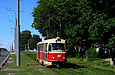 Tatra-T3SU #310 12-го маршрута на улице Сумской возле Авиационного завода