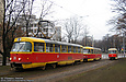 Tatra-T3SU #311, #3045 и #301 12-го маршрута на проспекте "Правды"