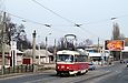Tatra-T3SU #311 27-го маршрута на улице Академика Павлова перед Конюшенным мостом