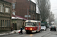 Tatra-T3SUCS #311 27-го маршрута на улице Гольдберговской в районе улицы Грековской