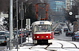 Т3-ВПСт #312 12-го маршрута на Клочковском спуске перед поворотом на улицу Клочковскую